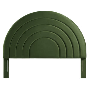 Solana Arched Performance Velvet King Headboard