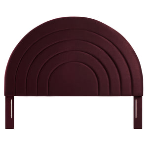Solana Arched Performance Velvet King Headboard