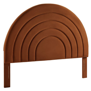Solana Arched Performance Velvet King Headboard