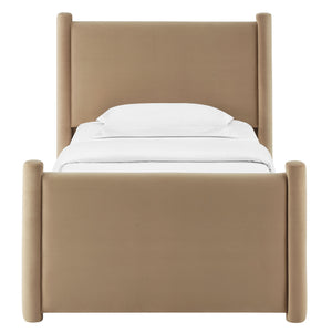 Rael Performance Velvet Twin Platform Bed by Modway