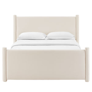 Rael Performance Velvet King Platform Bed by Modway
