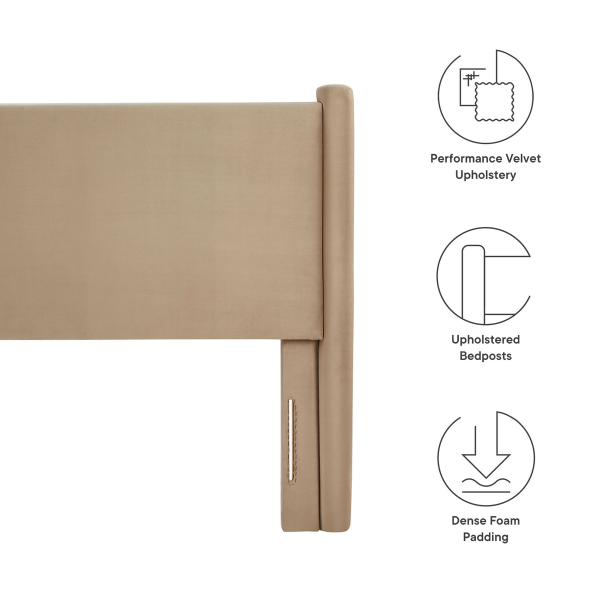 Rael Performance Velvet Full Headboard by Modway