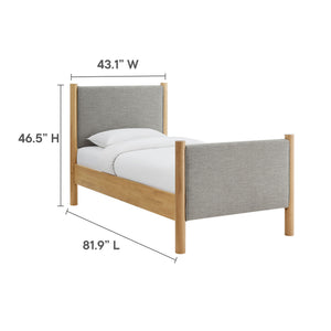 Maven Twin Size Fabric Upholstered Platform Bed by Modway