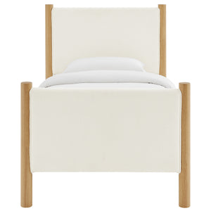 Maven Twin Size Boucle Upholstered Platform Bed by Modway