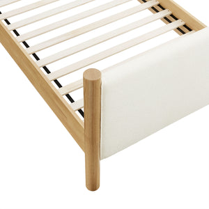 Maven Twin Size Boucle Upholstered Platform Bed by Modway