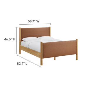 Maven Full Size Vegan Leather Upholstered Platform Bed by Modway