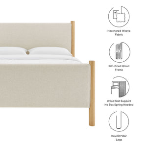 Maven King Size Fabric Upholstered Platform Bed by Modway