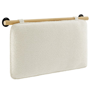 Anela Wall-Mounted Chenille Upholstered Twin Headboard