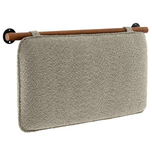 Anela Wall-Mounted Chenille Upholstered Twin Headboard