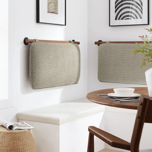 Anela Wall-Mounted Chenille Upholstered Twin Headboard