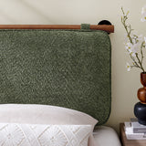 Anela Wall-Mounted Chenille Upholstered Twin Headboard