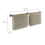 Anela Wall-Mounted Chenille Upholstered Full Headboard by Modway