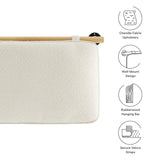 Anela Wall-Mounted Chenille Upholstered Queen Headboard by Modway