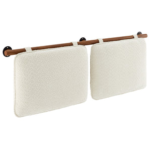 Anela Wall-Mounted Chenille Upholstered Queen Headboard by Modway