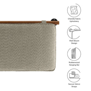 Anela Wall-Mounted Chenille Upholstered Queen Headboard by Modway