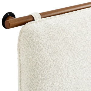 Anela Wall-Mounted Chenille Upholstered King Size Headboard