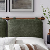Anela Wall-Mounted Chenille Upholstered King Size Headboard