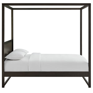 Alva King Wood Canopy Platform Bed by Modway