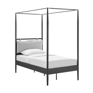 Marlowe 4-Poster Canopy Metal Twin Platform Bed by Modway