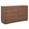 Mirae 6-Drawer Curved Dresser by Modway