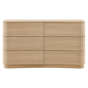 Mirae 6-Drawer Curved Dresser by Modway
