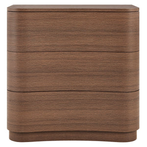 Mirae 3-Drawer Curved Compact Dresser by Modway