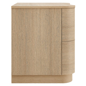 Mirae 2-Drawer Curved Nightstand by Modway