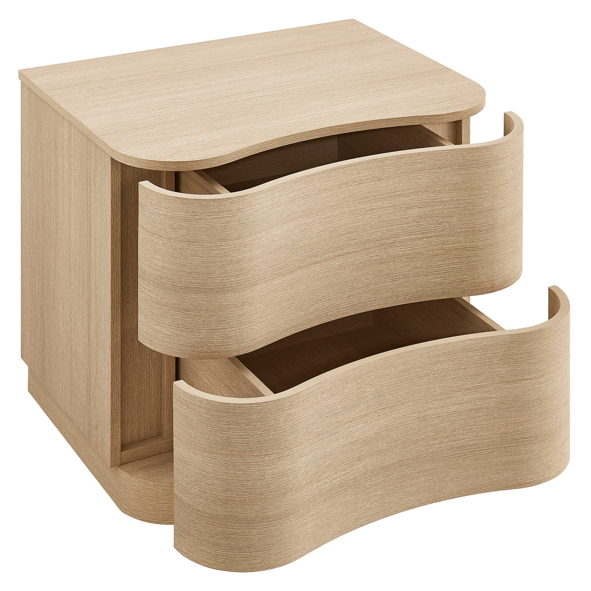 Mirae 2-Drawer Curved Nightstand by Modway