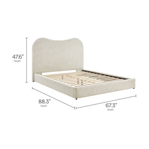 Seluna Boucle Queen Platform Bed by Modway