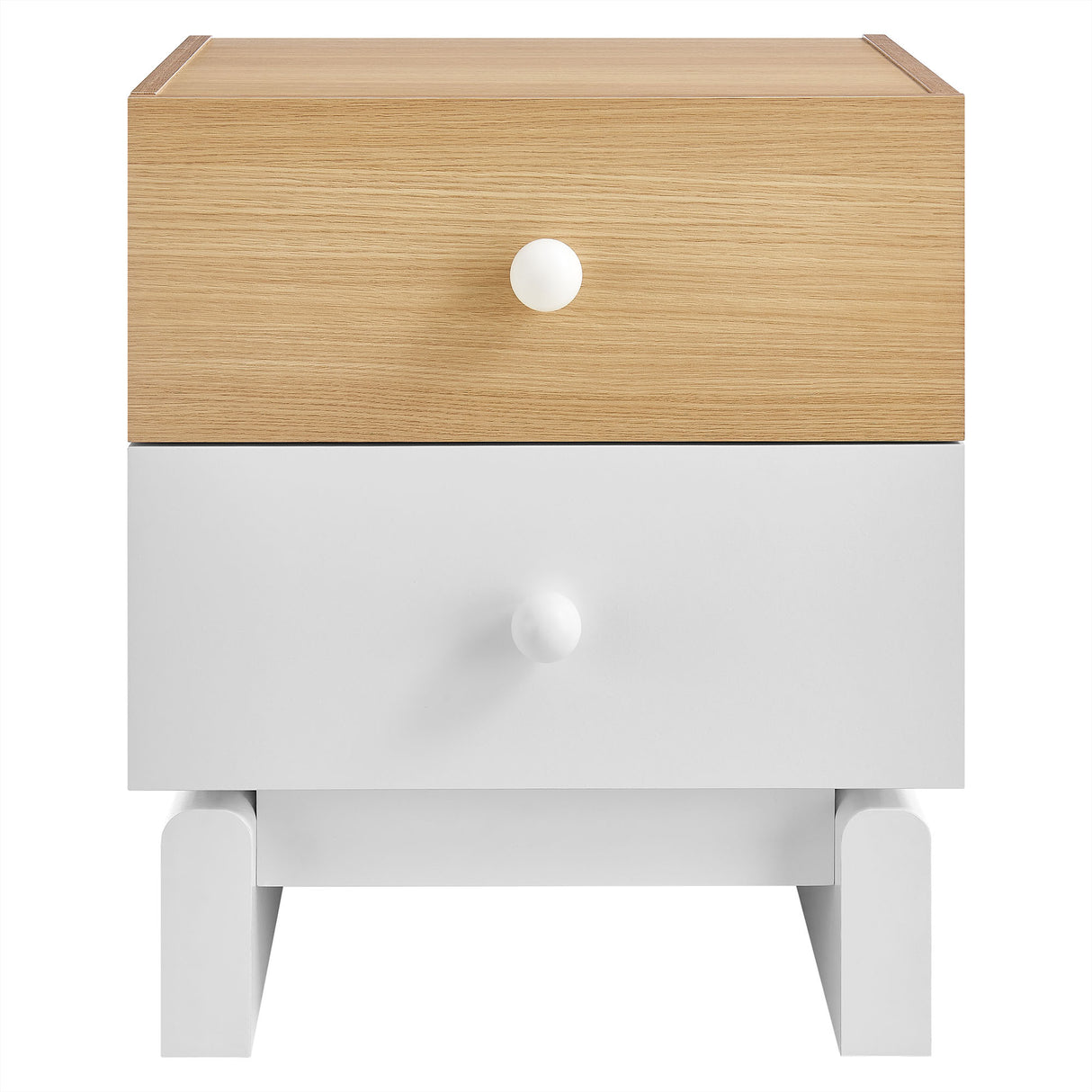 Nolia 2-Drawer Color Block Nightstand by Modway