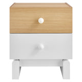 Nolia 2-Drawer Color Block Nightstand by Modway