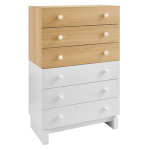 Nolia 6-Drawer Color Block Dresser Chest by Modway
