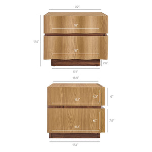 Isola 2 Drawer Nightstand by Modway