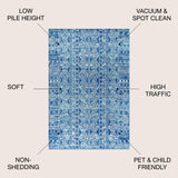 Modern Persian Boho Vintage Tribal Area Rug
