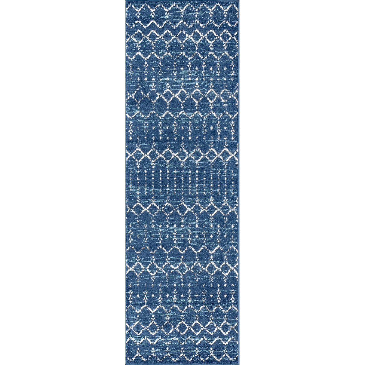 Moroccan HYPE Boho Vintage Diamond Runner Rug