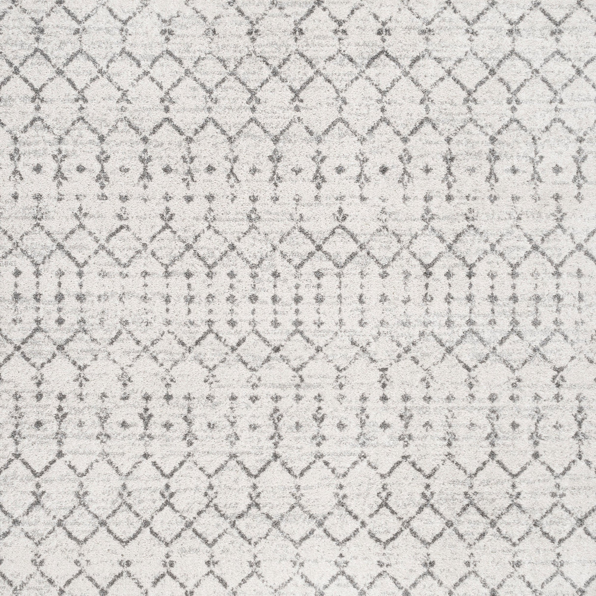 Moroccan HYPE Boho Vintage Diamond Square Area Rug