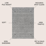 Moroccan HYPE Boho Vintage Diamond Area Rug