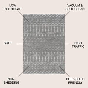 Moroccan HYPE Boho Vintage Diamond Area Rug