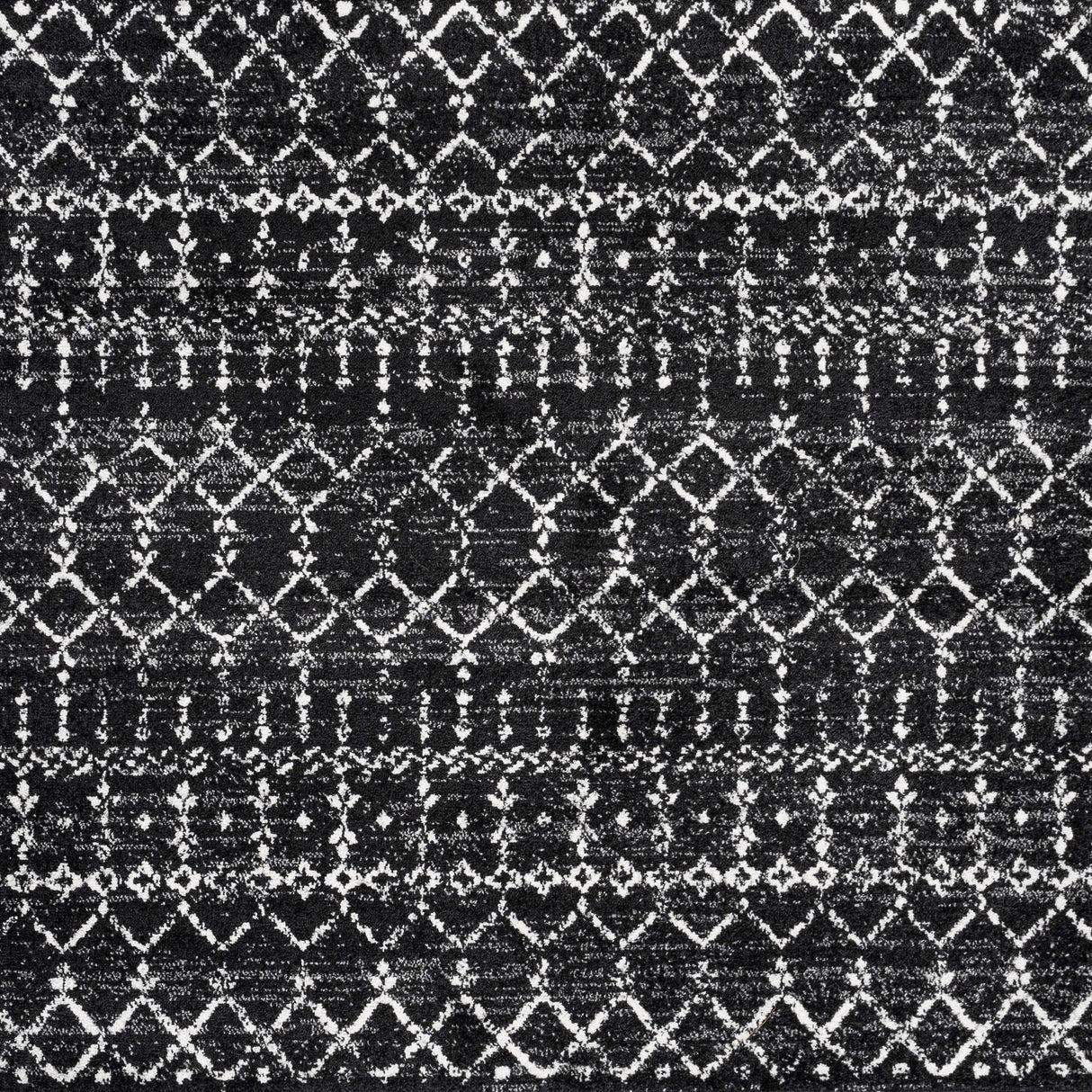 Moroccan HYPE Boho Vintage Diamond Square Area Rug