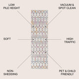 Moroccan HYPE Boho Vintage Diamond Runner Rug
