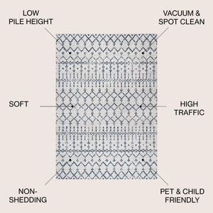 Moroccan HYPE Boho Vintage Diamond Area Rug