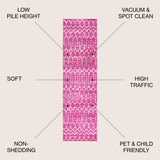 Moroccan HYPE Boho Vintage Diamond Runner Rug