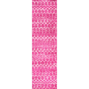 Moroccan HYPE Boho Vintage Diamond Runner Rug