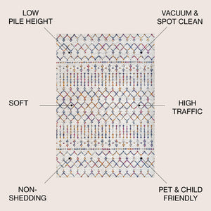 Moroccan HYPE Boho Vintage Diamond Area Rug