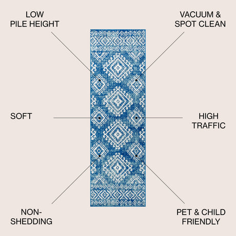 Moroccan HYPE Boho Vintage Tribal Runner Rug