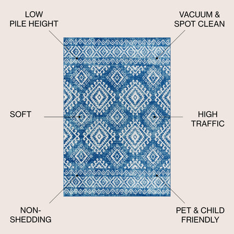 Moroccan HYPE Boho Vintage Tribal Area Rug