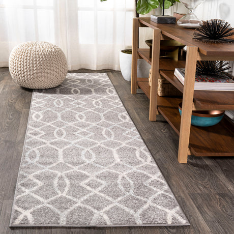 Asilah Ogee Fretwork Runner Rug