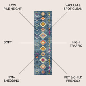 Tribal Love Geometric Runner Rug