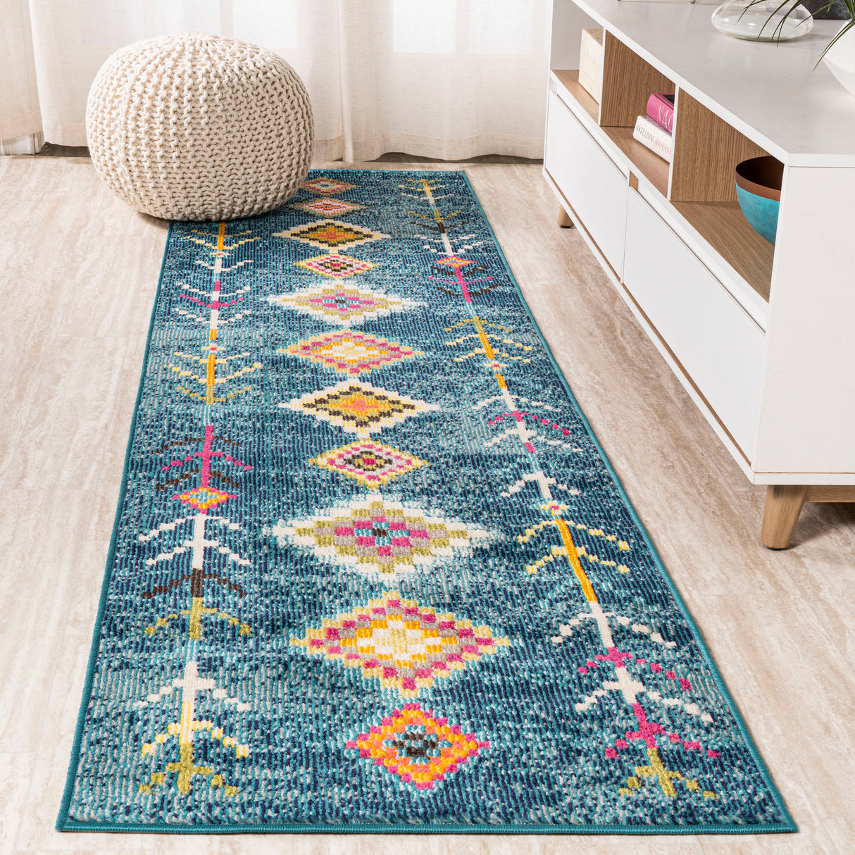 Tribal-Love-Geometric-Runner-Rug-Runner-Rugs