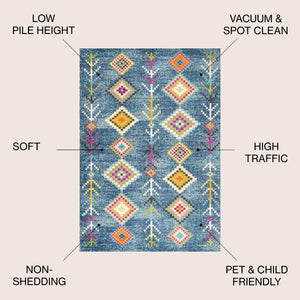 Tribal Love Geometric Area Rug